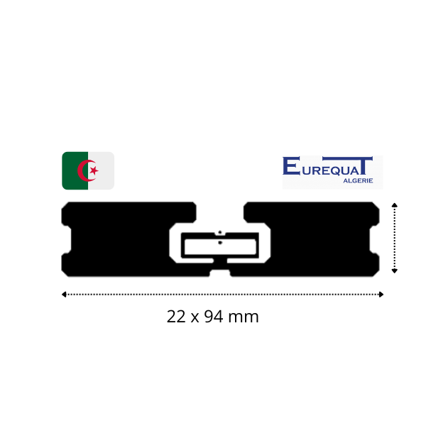 étiquette RFID longue porté 22 x 94 mm | Eurequat Algerie